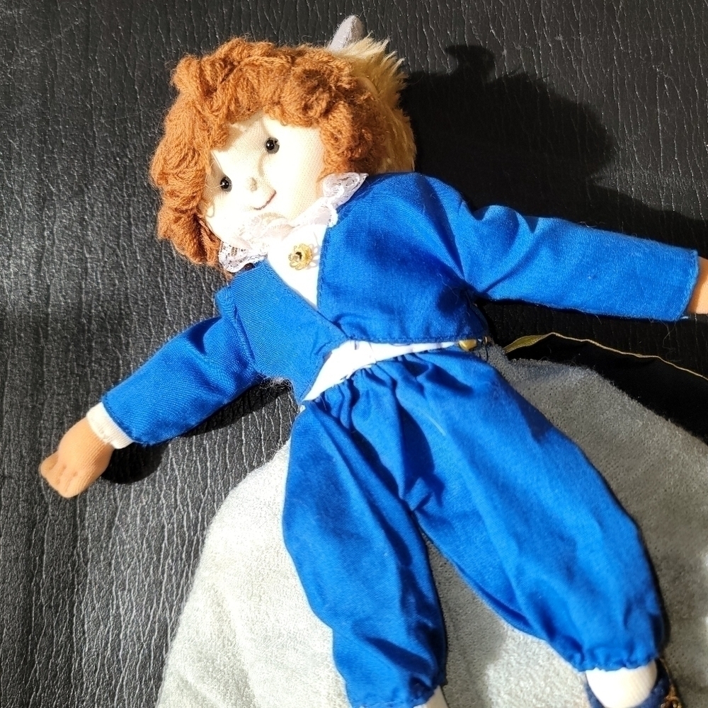 Vintage Cloth Beauty and the Beast Prince Topsy turvy doll